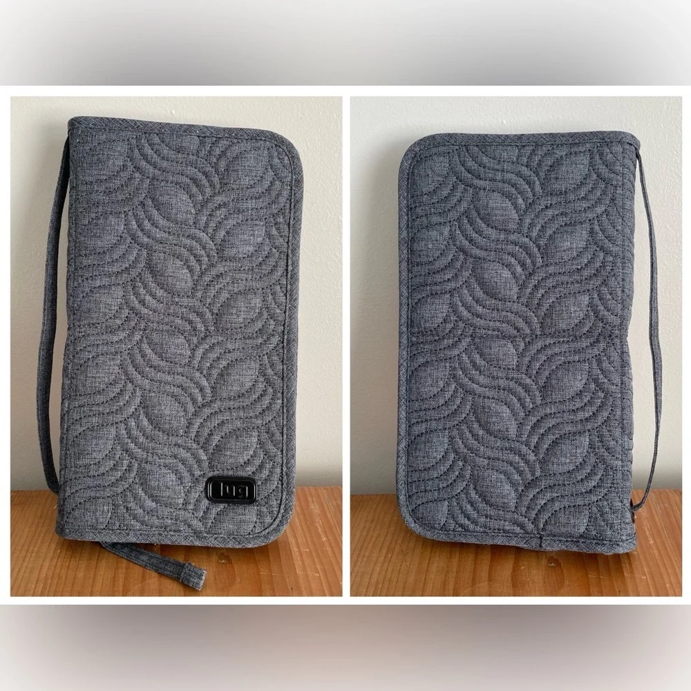 LUG Bundle Heather Grey ‘Flash’ Cosmetic Case & ‘Sleeper XL’ Make-up Brush Case